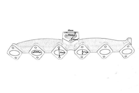 Colector de eșapament BMW E60 E61 E65 X5 3.0d 2.5d