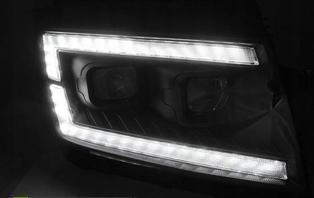 Tubul a condus faruri negru pentru Vw Crafter Ii 2017-