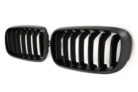 GRILĂ BMW X5 X6 F15 F16 CU O SINGURĂ LAMELĂ NEGRU LUCIOS