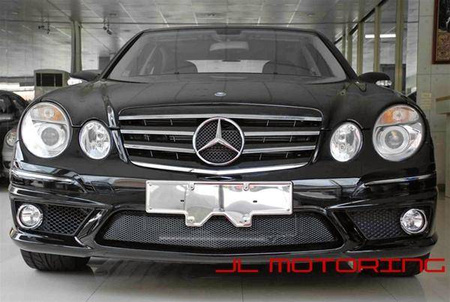 GRILĂ FRONTALĂ MERCEDES W211 06-09 CROM/NEGRU