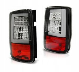 Lumini cu LED-uri Vw Caddy 03-14 negru a condus bară neagră