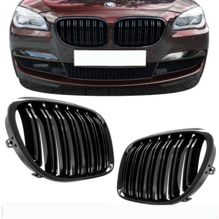 GRILĂ DE RINICHI BMW F01 F02 F03 08-15 M-STYLE GLOSS BL