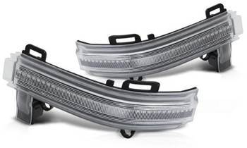 Indicatoare laterale în oglinzi cu leduri albe. VW Crafter 2017-