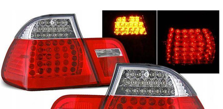 BMW E46 01-05 Sedan Roșu Alb Led Lights