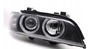 BMW E39 LCI 00-03 Lampa Xenon D2s Black Ring