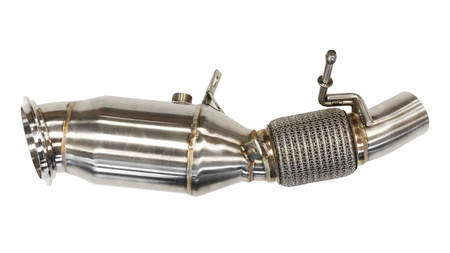 Zvodová rúra určená pre:  BMW F10 BMW F18 Zvodová rúra TurboWorks je vyrobená zo 100% nehrdzavejúcej ocele.  Priemer vtoku (vnútorný): 86 mm Výstupný priemer (vnútorný): 57 mm