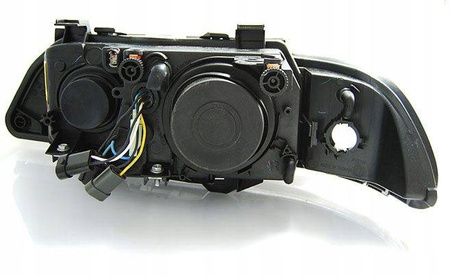 Faruri BMW E39 95-03 Black Ring LED Depo
