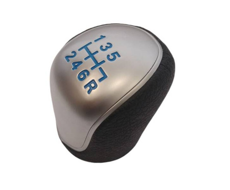 Buton schimbător de viteze FORD RS, R pentru treapta a 6-a, albastru