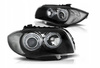Faruri BMW E87 E81 04-11 Led Ringlights negru