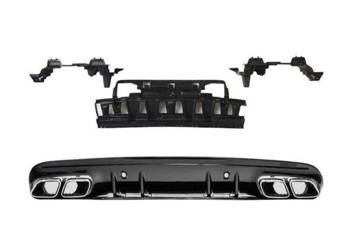 DIFUZOR MERCEDES W205 LOOK C63 AMG NEGRU