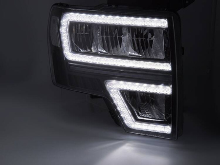 Lămpi față pentru Ford F150 MK12 08-14 LED negru