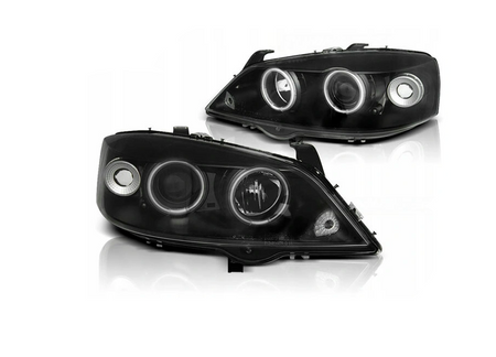 Faruri Opel Astra G 97-04 Ring Ccfl negru