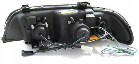 BMW E39 faruri cu LED-uri NEGRE cu LED-uri + ANULE