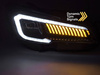 Faruri full LED negru pentru Subaru WRX