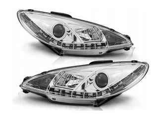 Faruri pentru Peugeot 206 98-02 Daylight Chrome