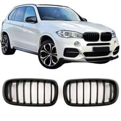 GRILĂ BMW X5 X6 F15 F16 CU O SINGURĂ LAMELĂ NEGRU LUCIOS