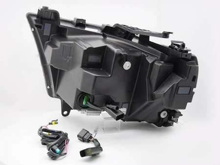 Faruri full LED negru pentru Dodge Ram 19-22