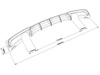 T DIFUZOR. BMW F30 M-PERMORMANCE SINGLE DUO