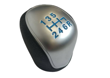 Buton schimbător de viteze FORD RS, R pentru treapta a 6-a, albastru