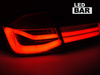 Lumini LED spate pentru BMW F30 11-18 LED bar seq roșu