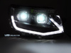 LED TUBE LIGHT BLACK DRL SEQ faruri pentru VW T6 2015-2019