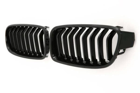 GRILAJ BMW F30 F31 11-18 CU O SINGURĂ LAMELĂ NEGRU LUCIOS