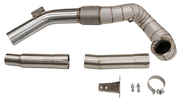Țeava de coborâre Audi S3/ VW Golf MK7 R 3.5'' Scut termic