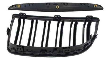 GRILĂ (RINICHI) BMW E90 E91 05-08 NEGRU LUCIOS