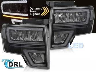 Lămpi față pentru Ford F150 MK12 08-14 LED negru