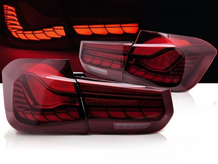 Lumini LED spate pentru BMW F30 11-18 OLED roșu