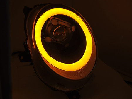 TUB LUMINĂ negru LED DRL faruri pentru MINI Cooper F55 / F56 / F57 2014-2017