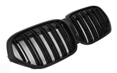 GRILĂ BMW X1 F48 LCI 19- NEGRU DUBLU LUCIOS