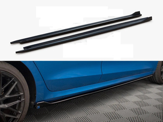 SKODA OCTAVIA MK4 Plăci de prag negru lucios