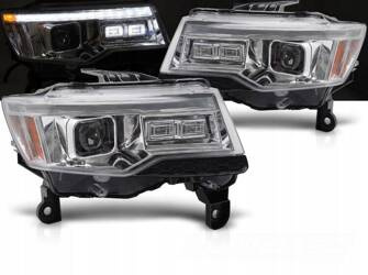Lămpi LED cromate pentru Jeep Grand Cherokee WK 14-21