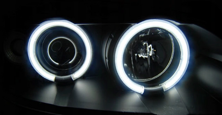 Faruri Opel Astra G 97-04 Ring Ccfl negru