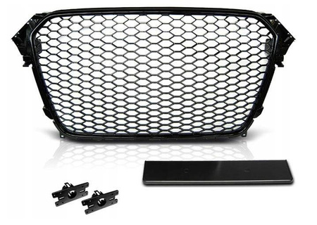 Grilă frontală AUDI A4 B8 11-15 RS-TYPE BLAC