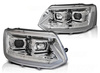 Faruri noi VW T5 10-15 LED TUBE CHROME CHROME T6 LOOK DRL LIFT