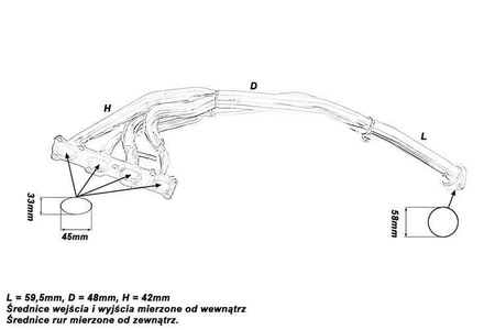 Colector de eșapament MAZDA MX-5 1.8l 93-97 4-2-1