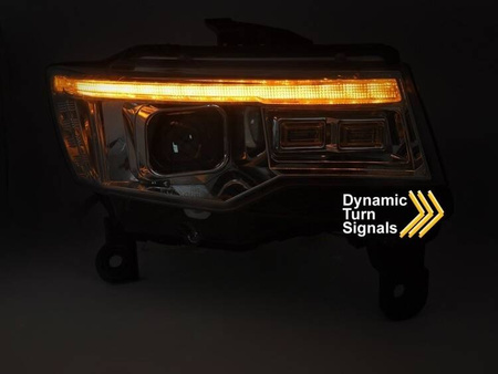 Lămpi LED cromate pentru Jeep Grand Cherokee WK 14-21
