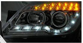 Faruri Opel Astra H CHROM DAYLIGHT