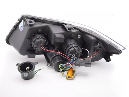 BMW E90/E91 05-08 chrómové LED svetlomety