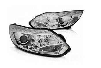 Faruri noi FORD FOCUS MK3 11- 10.14 LED CHROME