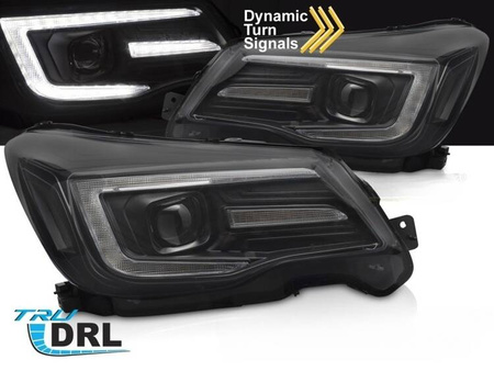 Faruri cu LED-uri negre pentru Subaru Forester IV 13-18
