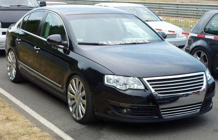 GRILĂ VW PASSAT 3C B6 04/05-7/10 CROMATĂ FĂRĂ PDC