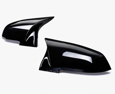 Carcase oglinzi laterale pentru Skoda Octavia Mk3 VW T-ROC negru lucios