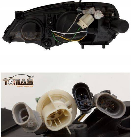 Faruri Opel Astra G Black Clear