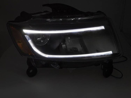 Faruri BLACK LED pentru Jeep Grand Cherokee