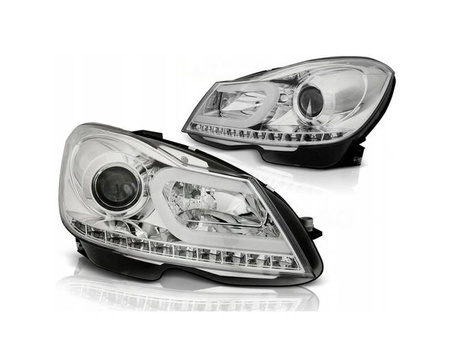 Faruri Mercedes W204 11-14 CHROME LED