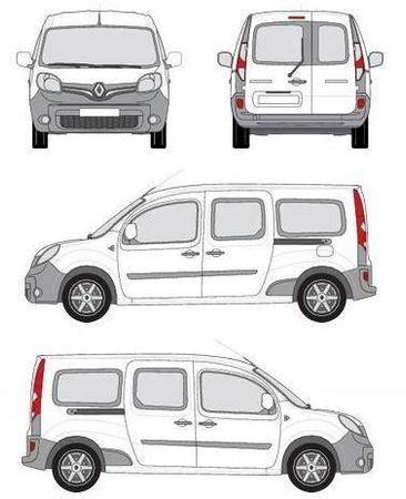 Portbagaj Renault Kangoo II Maxi platformă de acoperiș