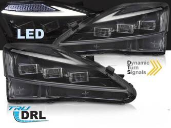 Faruri pentru Lexus IS 06-13 negru complet LED